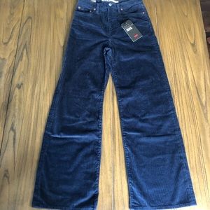 levi wide leg corduroy pants